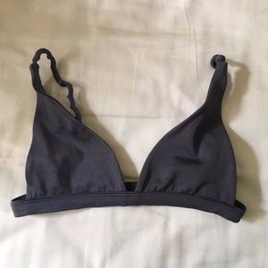 Fae Swim Grey Triangle Bikini Top
